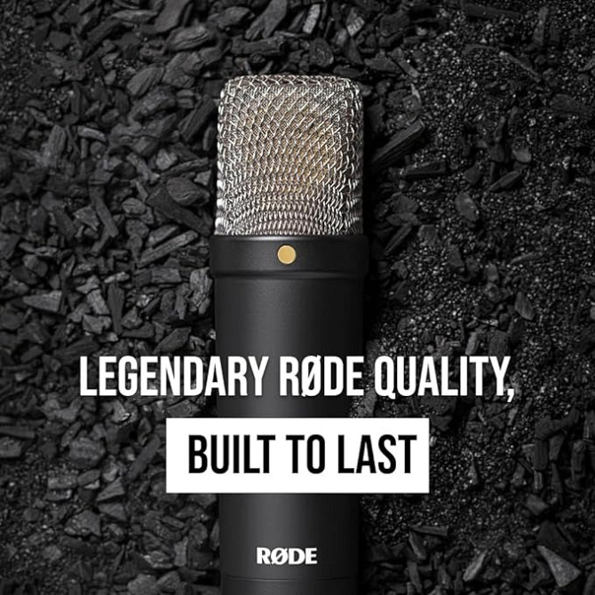 RØDE NT1 Signature Series Condenser Microphone SM6 Shockmount და Pop Filter - შავი თბილისი - ფოტო 2