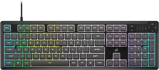 Corsair K55 CORE RGB Membrane Wired Gaming Keyboard Tbilisi - photo 1