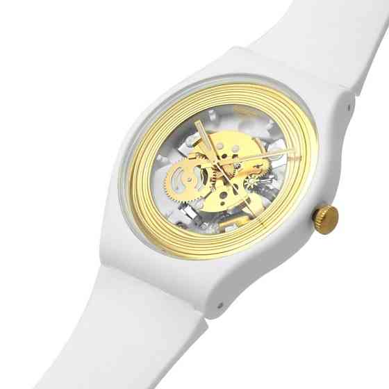 Unisex Swatch Golden Rings White Watch თბილისი