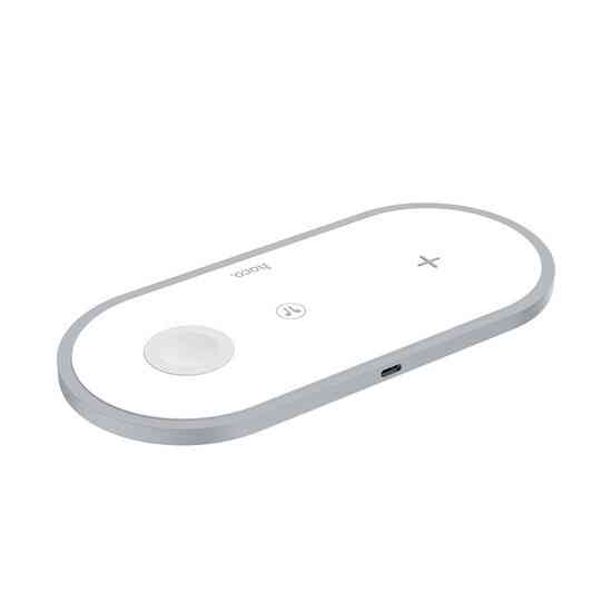 Hoco Handsome 3-in-1 Wireless Fast Charger CW24 White თბილისი