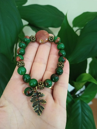 Beautiful green agate bracelet Tbilisi - photo 1